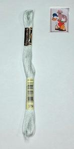 DMC mouline, blauw 3756, Hobby en Vrije tijd, Mulhouse, France, Ophalen of Verzenden, Borduurgaren of Zijde, DMC