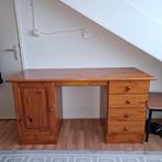 Massief houten bureau te koop aangeboden, Ophalen, Gebruikt, Bureau