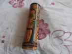 Pijlenkoker bamboe mooie tekeningen afrika koker buis antiek, Antiek en Kunst, Curiosa en Brocante, Ophalen of Verzenden