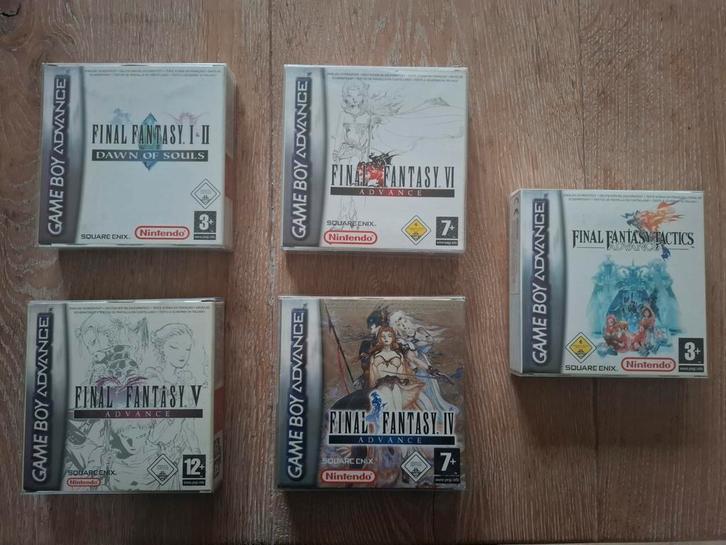 Final Fantasy Collectie voor GBA, Spelcomputers en Games, Games | Nintendo Game Boy, Zo goed als nieuw, Role Playing Game (Rpg)