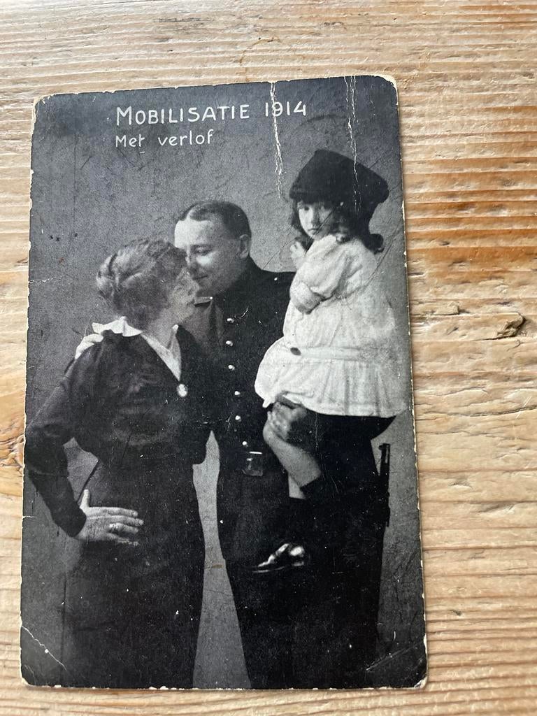 Oude Ansichtkaart Mobilisatie 1914, Verzamelen, Ophalen of Verzenden, Voor 1920, Gelopen