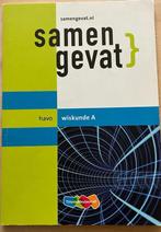 Samengevat havo Wiskunde A, HAVO, Ophalen of Verzenden, Nederlands, F.C. Luijbe