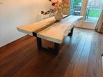 Unieke robuuste boomstamtafel, Ophalen, 100 tot 150 cm, 200 cm of meer, Zo goed als nieuw