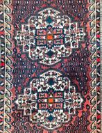 Handgeknoopt Perzisch wol Afshar tapijt medallion 127x173cm, Gebruikt, 100 tot 150 cm, Perzisch, Onbekend