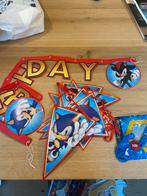 Sonic Verjaardag Decoratie Slingers 2x, Hobby en Vrije tijd, Feestartikelen, Ophalen of Verzenden, Zo goed als nieuw, Versiering