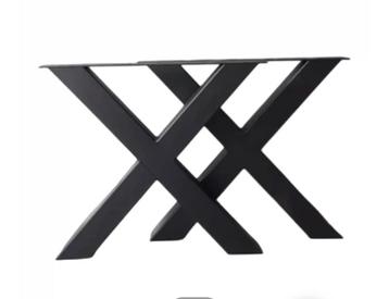 Metalen x poten tafelpoten x-poot ZWART  IN DOOS VERPAKT beschikbaar voor biedingen