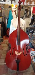 3/4 contrabas, massief bovenblad, Muziek en Instrumenten, Strijkinstrumenten | Contrabassen, Ophalen, Zo goed als nieuw, 3/4-contrabas