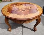 Antieke salontafel, ingelegd hout, bijzettafel, nu €195,-, Antiek en Kunst, Antiek | Meubels | Tafels, Ophalen