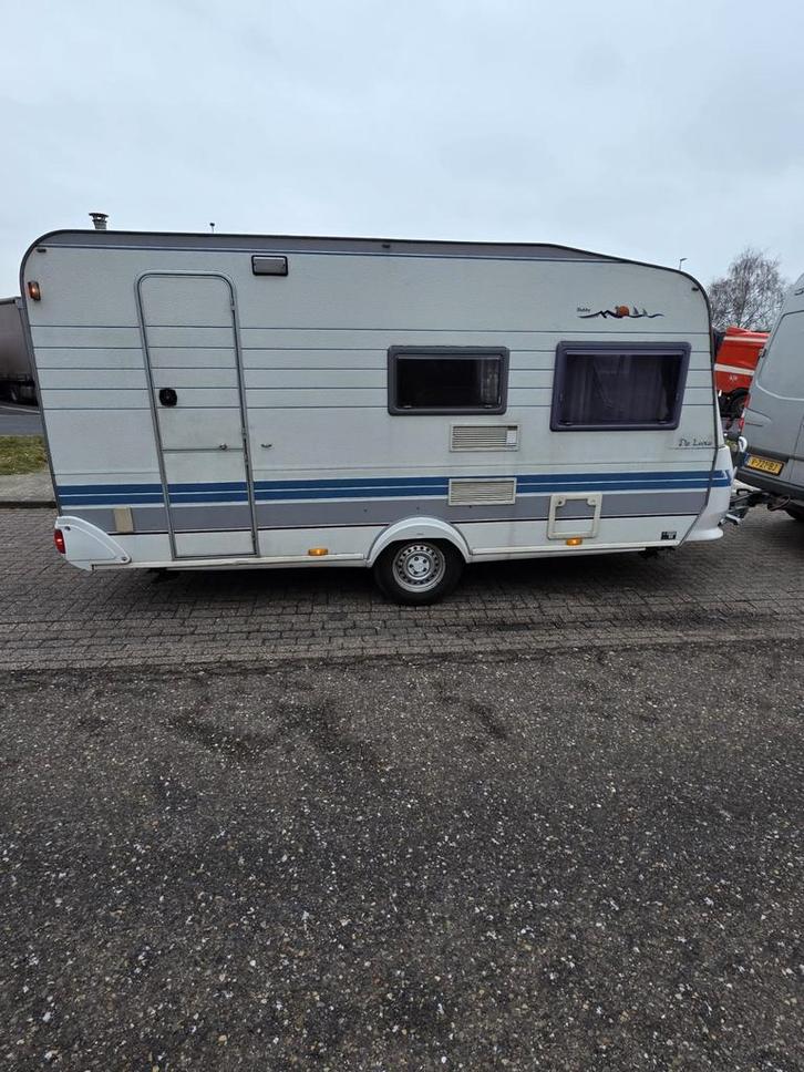 Hobby 440 sb 1998 4 persoons goedkoop ((( zondag open ))), Caravans en Kamperen, Caravans, Particulier, tot en met 4, 750 - 1000 kg