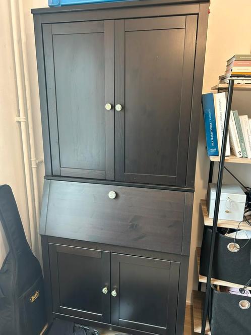 Boekenkast bureau secretaire HEMNES, Huis en Inrichting, Kasten | Computermeubels, Zo goed als nieuw, 170 cm of meer, 70 tot 120 cm