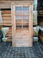 Douglas deur met kozijn en glas 85 cm br en 1.97 m hoog nr 6, Ophalen, Nieuw