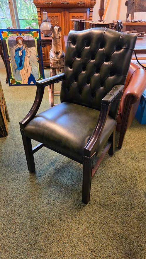 Chesterfield bureau stoel, Antiek en Kunst, Antiek | Meubels | Stoelen en Banken, Ophalen