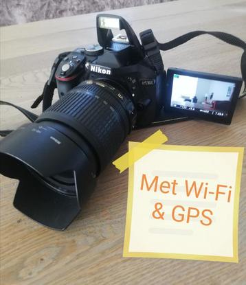 NIKON met WiFi & GPS D5300 veel Megapixels! 24,2MP. ZOOMLENS beschikbaar voor biedingen