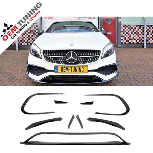 AERO SPOILER KIT | W176 AMG VOORBUMPER | 2016 – 2019 |, Auto diversen, Tuning en Styling, Ophalen of Verzenden