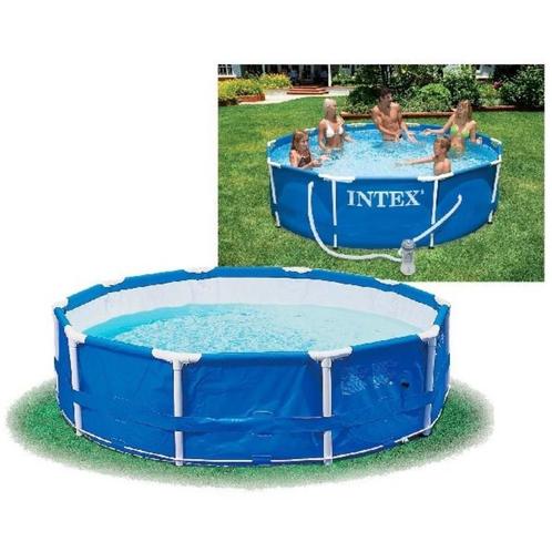 Intex 28212GS Frame Zwembad 366x76cm + Pomp, Tuin en Terras, Zwembaden, Nieuw, Opzetzwembad, Minder dan 80 cm, 200 tot 400 cm