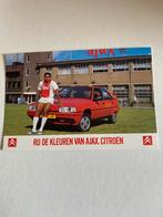 Ajax Spelerskaart hennie Meijer - Citroën BX, Ophalen of Verzenden, 1980 tot heden, Ongelopen, Noord-Holland