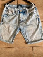 Korte spijker broek maat 28 zgan, Ophalen of Verzenden, Zo goed als nieuw, Blauw, W32 (confectie 46) of kleiner