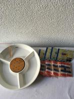 Nieuwe Porseleinen Party Schaal + 200 Prikkers, Huis en Inrichting, Ophalen of Verzenden, Nieuw