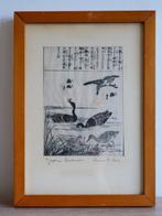 Antieke Japanse houtsnede 2, Antiek en Kunst, Kunst | Schilderijen | Klassiek, Verzenden