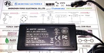 FEREX FBP030-120S250J2 12V 2.5A 30W AC Adapter Lader 6.5*3.0 beschikbaar voor biedingen