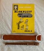 Blokfluit en hoes en lesboek, Ophalen of Verzenden, Zo goed als nieuw