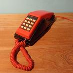 Retro telefoon jaren 80 zwart rood, Telecommunicatie, Vaste telefoons | Niet Draadloos, Ophalen of Verzenden, Zo goed als nieuw