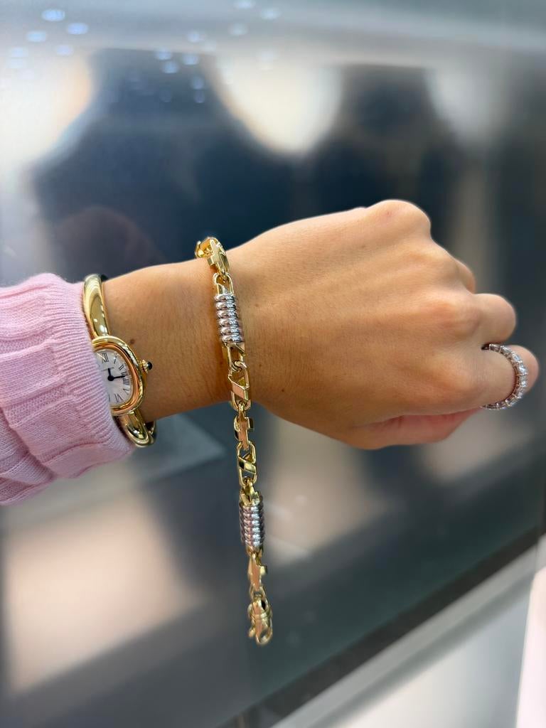 14KT Goud - 43.7 Gram - Armband - MONTE CARLO - Herenarmband, Ophalen, Nieuw, Goud