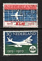 603Nvph 729-730 klm zegels 1959 gebruikt zie scan ., Postzegels en Munten, Postzegels | Nederland, Na 1940, Ophalen of Verzenden