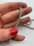 T493 Prachtige zilveren koningsketting 85 cm | 69 gram, Sieraden, Tassen en Uiterlijk, Ophalen of Verzenden, X, Zilver, Zilver