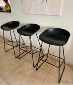3x HAY About A Stool barkrukken AAS38 75 cm, Huis en Inrichting, Barkrukken, Ophalen, Met voetsteun, 60 tot 90 cm, Zo goed als nieuw
