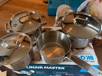 BK pannen set als nieuw en maar even gebruikt, Ophalen of Verzenden, Zo goed als nieuw, Rvs, Pannenset