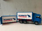 Bruder Schmitz Cargobull Truck met Aanhanger - Model, Hobby en Vrije tijd, Modelbouw | Auto's en Voertuigen, Ophalen of Verzenden