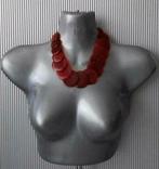 Manouk - ketting met overlappende schijfjes, Sieraden, Tassen en Uiterlijk, Ophalen of Verzenden, Nieuw, Overige kleuren, Overige materialen