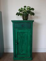 Leuk brocante kastje / halmeubel / telefoonkastje, Antiek en Kunst, Ophalen
