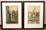 Etsen Amsterdam van Santen / H. Estgerbuh, Antiek en Kunst, Ophalen of Verzenden