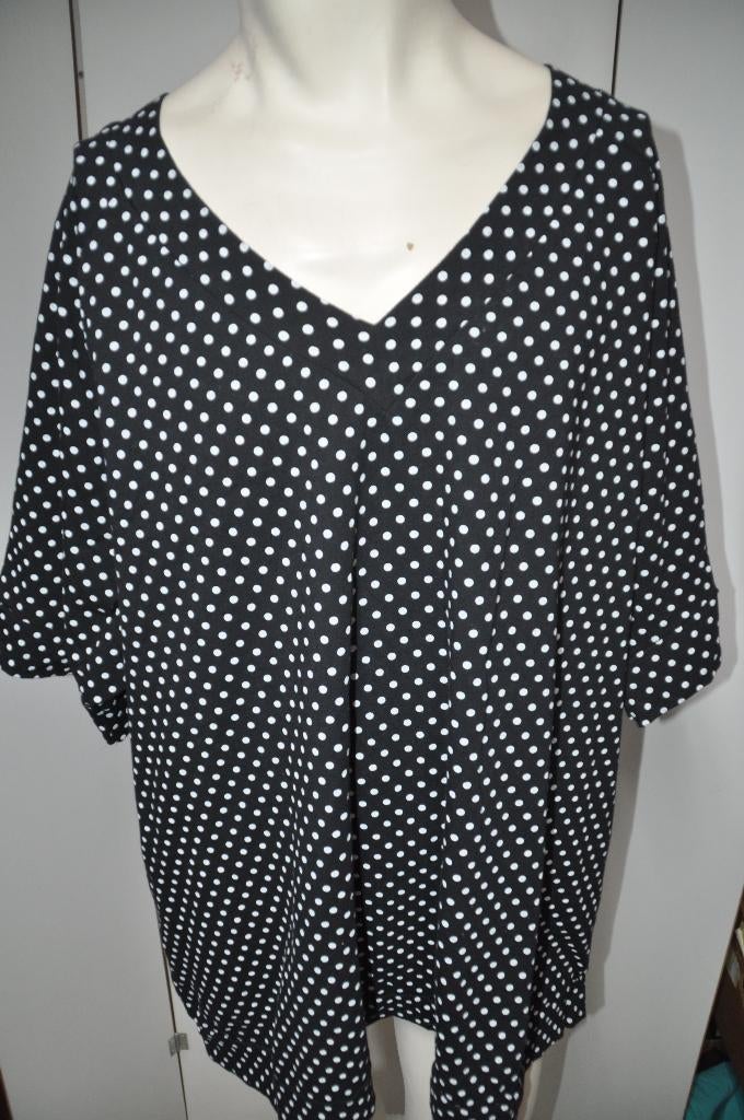 JKL90  Zwart Wit Shirt Head Over heels maat XXL, Kleding | Dames, Overige kleuren, Shirt of Top, Ophalen of Verzenden, Head over heels