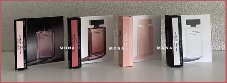 NarcisoRodriguez for Her Musc set 4 parfum samples proefjes, Sieraden, Tassen en Uiterlijk, Uiterlijk | Parfum, Nieuw, Verzenden