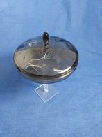 Glazen snuisterijen doos, bonbondoos Copier Leerdam Jaren 30, Gebruikt, Schaal, Leerdam, Ophalen of Verzenden