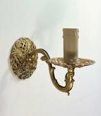 Frans messing wandlampje met kaars huls, Ophalen of Verzenden, Zo goed als nieuw, Metaal