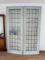 Kamer en suite deuren met glas, Doe-het-zelf en Verbouw, Ophalen, Gebruikt, 80 tot 100 cm, 215 cm of meer