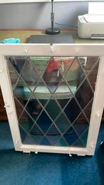 Set Glas in lood ramen 68x 90/ 93x68 uit 1950, Doe-het-zelf en Verbouw, Glas en Ramen, Gevelraam of Ruit, Gebruikt, Minder dan 80 cm