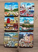 Vintage onderzetters afbeeldingen v Parijs Bin Kashiwa, Ophalen of Verzenden, Zo goed als nieuw, Glas of Kopje