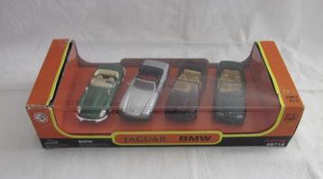 New-Ray 2 x BMW en 2 x Jaguar in doos schaal 1:43. beschikbaar voor biedingen