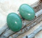 RVS klemoorbellen met groene aventurijn, Info.adorabeads@gmail.com, Overige materialen, Want 18 Hoogvliet, Adorabeads