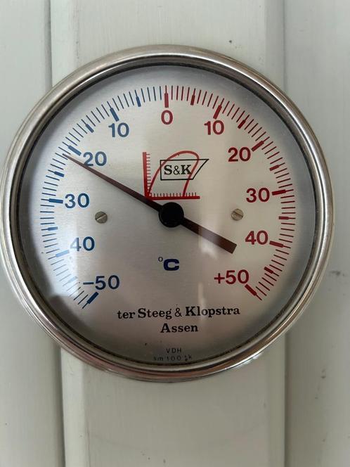 industrieel vintage Ter Steeg & Klopstra thermometer, Huis en Inrichting, Woonaccessoires | Thermometers, Zo goed als nieuw, Binnenthermometer