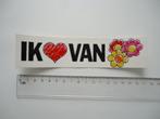 sticker Bloemen love flowerpower retro strip art, Verzamelen, Stickers, Verzenden