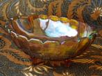 Mooie oude schaal uit Engeland van Carnival glas 31 cm., Antiek en Kunst, Antiek | Glas en Kristal, Ophalen of Verzenden