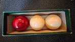 Antieke ivoren biljartballen set van voor 1920, Ophalen of Verzenden, Zo goed als nieuw, Keu of Ballen