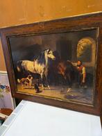 Schilderij met paarden en honden w verschuur, Ophalen