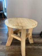 Houten Krukje / Tafeltje - Ø40cm, H38cm, Ophalen of Verzenden, Zo goed als nieuw, Hout